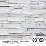 Mobile Preview: Küchenrückwand Folie Schiefersteine - Steinwandoptik für moderne Küchen Detailbild 2