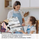 Mobile Preview: Küchenrückwand Folie Schieferstein Look - Mit lebhaften Akzenten A4 Muster