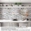 Mobile Preview: Küchenrückwand Folie Schieferstein Look - Mit lebhaften Akzenten Artikelbild 1