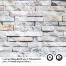 Mobile Preview: Küchenrückwand Folie Schieferstein Look - Mit lebhaften Akzenten Detailbild 2