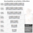 Mobile Preview: Küchenrückwand Folie Schieferstein Look - Mit lebhaften Akzenten Höhe 60cm