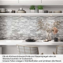Mobile Preview: Küchenrückwand Folie Backstein Hell-Weiß - Minimalistischer Chic Artikelbild 1