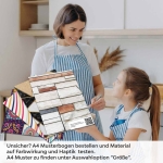 Mobile Preview: Küchenrückwand Folie Naturstein Look - Rustikaler trifft Farbe A4 Muster