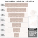 Mobile Preview: Küchenrückwand Folie Schiefer Beige - Wohlfühlambiente für die Küche Höhe 80cm