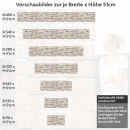 Mobile Preview: Küchenrückwand Folie Schieferstein Cremebeige Höhe 51cm