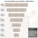 Mobile Preview: Küchenrückwand Folie Schieferstein Cremebeige Höhe 60cm