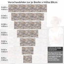 Mobile Preview: Küchenrückwand Folie Rustikale Schieferstein Optik Höhe 80cm