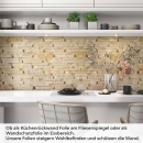 Mobile Preview: Küchenrückwand Folie Sandfarbene Schieferstruktur Artikelbild 1