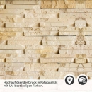 Mobile Preview: Küchenrückwand Folie Sandfarbene Schieferstruktur Detailbild 2