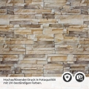 Mobile Preview: Küchenrückwand Folie mit natürlicher Schieferoptik Detailbild 2