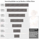 Mobile Preview: Küchenrückwand Folie Horizontale Schiefersteine Höhe 51cm