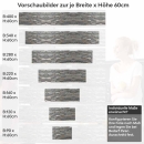 Mobile Preview: Küchenrückwand Folie Schieferoptik mit markanter Symmetrie Höhe 60cm