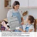 Mobile Preview: Küchenrückwand Folie Schieferstein - Steinoptik in Anthrazitgrau A4 Muster
