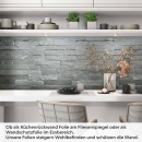 Mobile Preview: Küchenrückwand Folie Schieferstein - Steinoptik in Anthrazitgrau Artikelbild 1