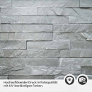 Mobile Preview: Küchenrückwand Folie Schieferstein - Steinoptik in Anthrazitgrau Detailbild 2