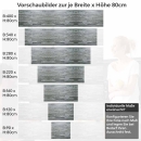 Mobile Preview: Küchenrückwand Folie Schieferstein - Steinoptik in Anthrazitgrau Höhe 80cm