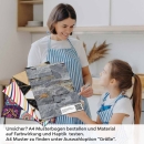 Mobile Preview: Küchenrückwand Folie Schieferplatten - Optik in Natursteinflair A4 Muster