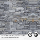 Mobile Preview: Küchenrückwand Folie Schieferplatten - Optik in Natursteinflair Detailbild 2