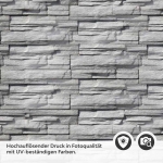 Mobile Preview: Küchenrückwand Folie graue Schieferstein Textur Detailbild 2