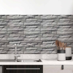 Mobile Preview: Küchenrückwand Folie graue Schieferstein Textur Hauptbild 1