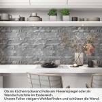 Mobile Preview: Küchenrückwand Folie Schiefer Steinoptik Anthrazit Artikelbild 1