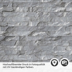 Mobile Preview: Küchenrückwand Folie Schiefer Steinoptik Anthrazit Detailbild 2