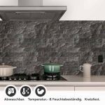 Mobile Preview: Küchenrückwand Folie Schieferstein-Optik für ein luxuriöses Ambiente Detailbild 1
