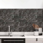 Mobile Preview: Küchenrückwand Folie Schieferstein-Optik für ein luxuriöses Ambiente Hauptbild 1