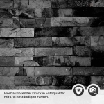 Mobile Preview: Küchenrückwand Folie Schieferoptik Schwarz - Eleganz für Ihre Küche Detailbild 2