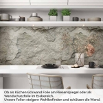 Mobile Preview: Küchenrückwand Folie Felsoptik - Stein-Look für Ihre Wohlfühlküche Artikelbild 1