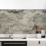 Mobile Preview: Küchenrückwand Folie Felsoptik - Stein-Look für Ihre Wohlfühlküche Hauptbild 1