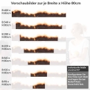 Mobile Preview: Küchenrückwand Folie Rostoptik - Industrielles Design für moderne Küchen Höhe 80cm