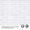 Mobile Preview: Küchenrückwand Folie Weiße Ziegelstein-Optik Detailbild 2