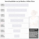 Mobile Preview: Küchenrückwand Folie Weiße Ziegelstein-Optik Höhe 51cm