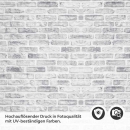 Mobile Preview: Küchenrückwand Folie Maueroptik Grau-Weiß - Skandinavisches Flair Detailbild 2