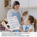 Mobile Preview: Küchenrückwand Folie Schmale Ziegelsteine - Zeitloses Ambiente A4 Muster