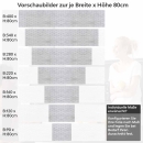 Mobile Preview: Küchenrückwand Folie Schmale Ziegelsteine - Zeitloses Ambiente Höhe 80cm