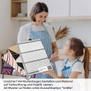 Mobile Preview: Küchenrückwand Folie Dezente Kachelmuster - Modernität für Ihre Wände A4 Muster