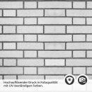Mobile Preview: Küchenrückwand Folie Graue Backsteinoptik - Look für stilvolle Küchen Detailbild 2