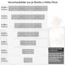 Mobile Preview: Küchenrückwand Folie Graue Backsteinoptik - Look für stilvolle Küchen Höhe 51cm