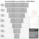Mobile Preview: Küchenrückwand Folie Graue Backsteinoptik - Look für stilvolle Küchen Höhe 80cm
