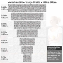 Mobile Preview: Küchenrückwand Folie Antike Backstein Struktur Höhe 80cm