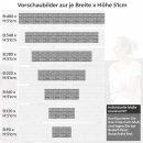 Mobile Preview: Küchenrückwand Folie Urbanes Ziegeldesign Höhe 51cm