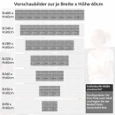 Mobile Preview: Küchenrückwand Folie Urbanes Ziegeldesign Höhe 60cm