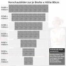 Mobile Preview: Küchenrückwand Folie Urbanes Ziegeldesign Höhe 80cm