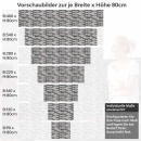 Mobile Preview: Küchenrückwand Folie Moderne Ziegelwand Höhe 80cm
