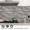 Mobile Preview: Küchenrückwand Folie Mauerziegel - Industrial-Stil für Ihre Küche Detailbild 1