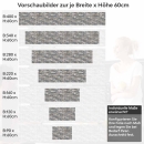 Mobile Preview: Küchenrückwand Folie Mauerziegel - Industrial-Stil für Ihre Küche Höhe 60cm