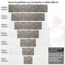 Mobile Preview: Küchenrückwand Folie Klassische Klinker Steinoptik Höhe 80cm