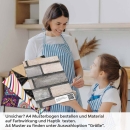 Mobile Preview: Küchenrückwand Folie Klinker Riemchen - Robuste Ziegelstein-Optik A4 Muster